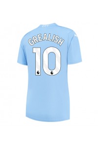 Manchester City Jack Grealish #10 Voetbaltruitje Thuis tenue Dames 2023-24 Korte Mouw